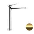 Смеситель для раковины Remer Slash SL11LBG, золото брашированное