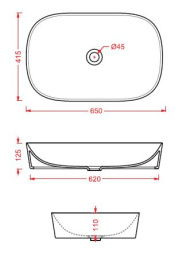 Раковина 65 см ArtCeram Ghost (GHL002 12 00) желтый