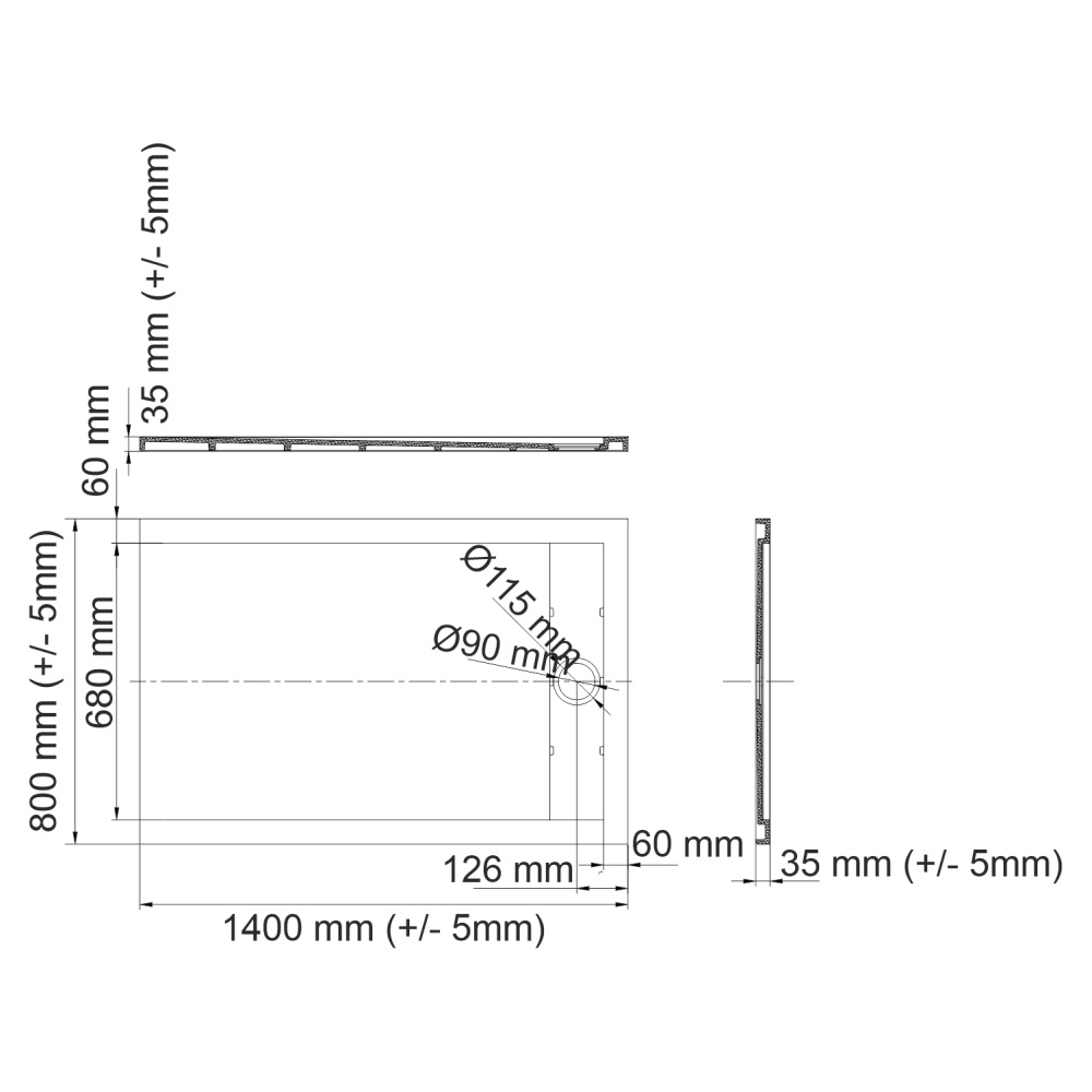 Фото WasserKRAFT 85T35 Душевой поддон