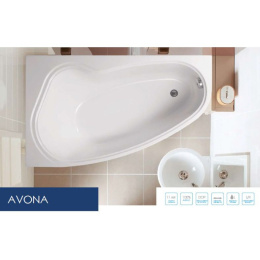 Акриловая ванна 150x90 Vagnerplast (VPBA159AVO3LX-04), асимметричная