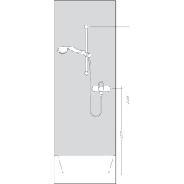 Душевой гарнитур Hansgrohe Croma 100 (27034000) хром, белый