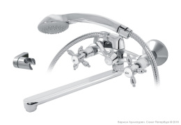 Смеситель для ванны/раковины Ренессанс, плоский излив 330мм Варион 7014292