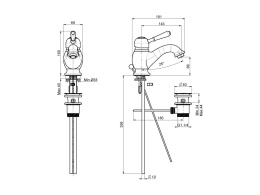 FIMA Carlo Frattini Bell F3361CR Смеситель для раковины