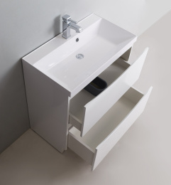 Тумба под раковину BelBagno Marino MARINO-1000-2C-PIA-BL-P, 100 х 44.5 х 80 см, Bianco Lucido