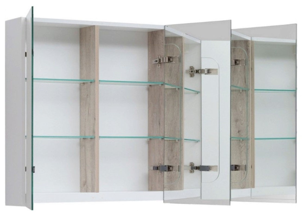 Зеркальный шкаф Dreja Premium 77.9003W, 100x74 см, белый глянец