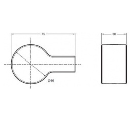 Фото Крючок Jacob Delafon Singulier 15209D-CP