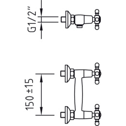 Фото Смеситель для душа Paini Tango TNCR511 хром