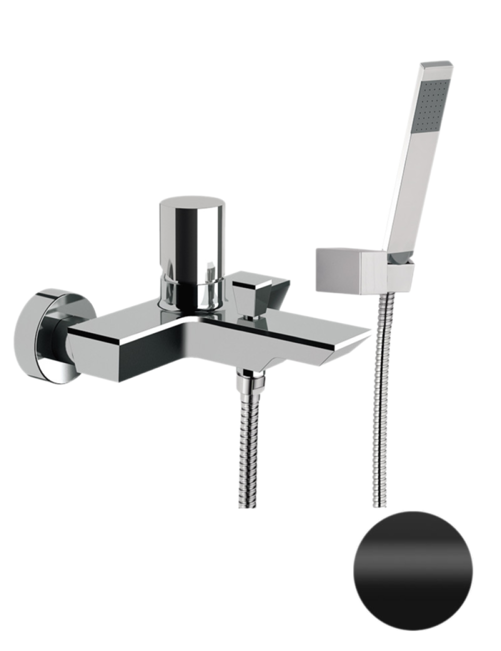 Фото Смеситель для ванны Remer Edge EG502NO, черный матовый