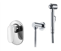 Фото Комплект для биде скрытого монтажа WasserKRAFT A15356 шланг 100 см, хром