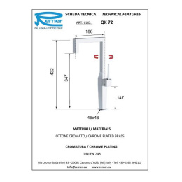 Смеситель Remer для кухни RR QK72