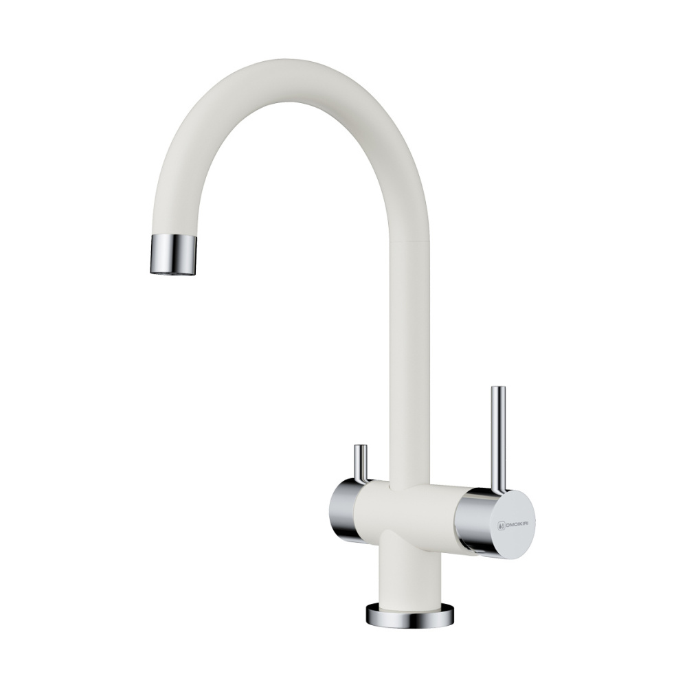 Смеситель для кухни Omoikiri Yamada-WH (4994227) белый