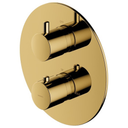 Фото Omnires Y gold Y1236ROGL Смеситель термостатический для душа, элемент наружного монтажа (золото)