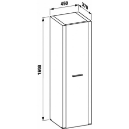 Шкаф-колонна Laufen LB3 4.6600.2.068.561.1, цвет венге