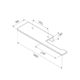 Держатель туалетной бумаги Am.Pm Sense L (A7454300) Cерый