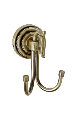 Фото Крючок двойной Boheme Medici (10606) бронза