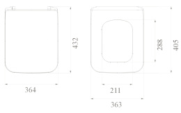 Фото Крышка для унитаза Boheme Vogue (947-BR) белый