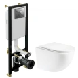 Комплект унитаза с инсталляцией Villeroy & Boch Architectura Laufen Pro (SET-Architectura-BL) белый