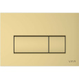 Кнопка смыва для инсталляции VitrA Root Square (Рут Скуэр) 740-2324 глянцевое золото двойный смыв