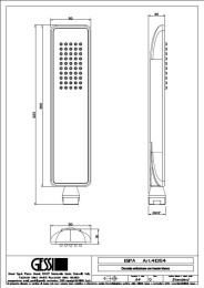 Ручной душ Gessi Ispa White (41354#031) хром
