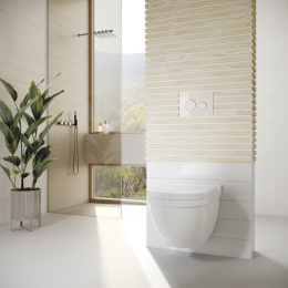 Фото Клавиша смыва Tece TECEloop 2.0 (9240927) хром, белый