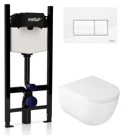 KIT VSWG 7334 Slim P1 Комплект инсталляции 4 в 1, WINNER S BLOCK VS0853202, унитаз DREAM 7334, крышк