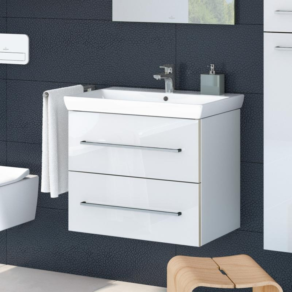 Villeroy Boch Avento A89000B4 Тумба под раковину 630х452 мм (белое стекло)