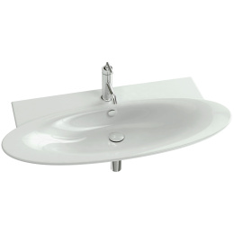 Фото JacobDelafonReve E4436-00+EB1104-V13 Комплект раковина - столешница 100х50 см + мебель 83 см, палиса