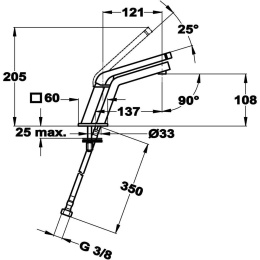 Фото Teka Icon 33346021W Смеситель для раковины
