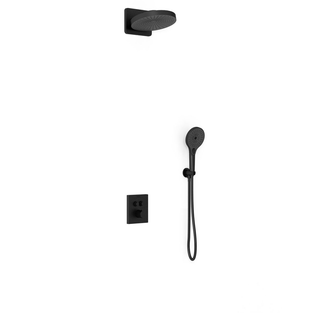 Душевой комплект Vincea (VSFW-3I21T1MB) черный матовый