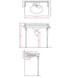 Фото Металлическая структура ArtCeram Hermitage (HEA016 72) бронза