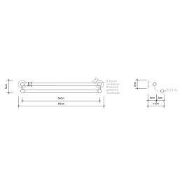 Держатель для полотенца Decor Walther Classic (0510500), хром