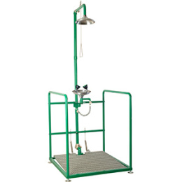 Фото Nofer SCP730SS Аварийный душ с раковиной для промывки глаз