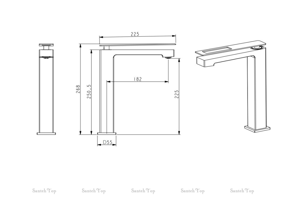 Фото Смеситель для раковины Boheme Q (142-WB.2)