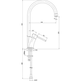 Фото Смеситель для кухни Paini Monterosa MOCR550 хром