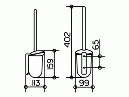 Ершик для унитаза Keuco Astor 03864010100, хром