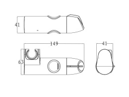 Фото Держатель для душевой лейки Bravat Р 7592 СР (Q30)