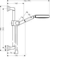 Душевой гарнитур Axor Citterio (27981000) хром