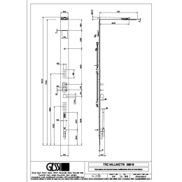 Душевая система Gessi Tremillimetri Rettangolo (39818#238) сталь