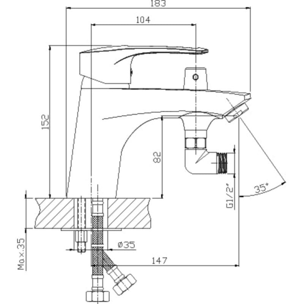 Фото Смеситель для ванны Rossinka T (T40-38)