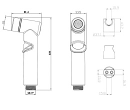 Фото Гигиенический душ Lemark LM8088GM Графит