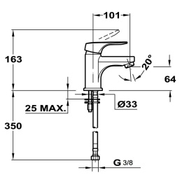 Teka Inca 53341612 Смеситель для раковины