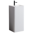 Раковина напольная 42,5 см UNI-FLOW KUBE1 FS501-425, белый глянцевый, исскуственный камень