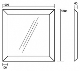 Зеркало Kerasan Retro 736403 (100 см)