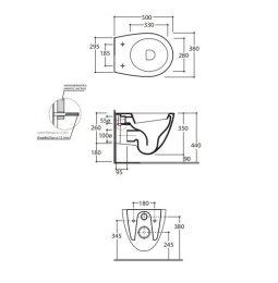 Унитаз подвесной Globo Bowl+ (BPS03.BI) белый