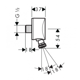 Фото Гигиенический душ Hansgrohe Talis S (3263532129) хром