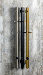 Фото Электрический полотенцесушитель Boheme Uno (724-NB) никель брашированный