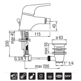 Nobili Mistral Junior MJ16119/1CR Смеситель для биде (хром)