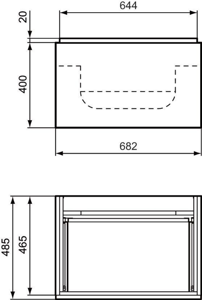 Фото Подстолье для раковины T7225 Ideal Standard Step