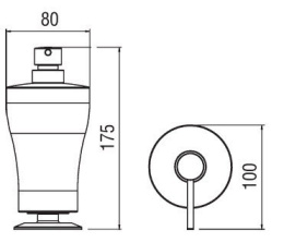 NOBILI ACCP61CR Дозатор жидкого мыла (хром)