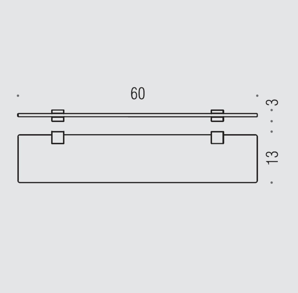 Полочка Colombo LULU В6216 GOLD, золото